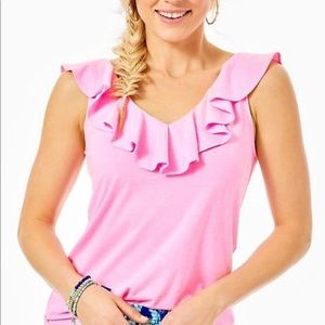 Lilly Pulitzer Alessa Hot Pink Sleeveless Tank